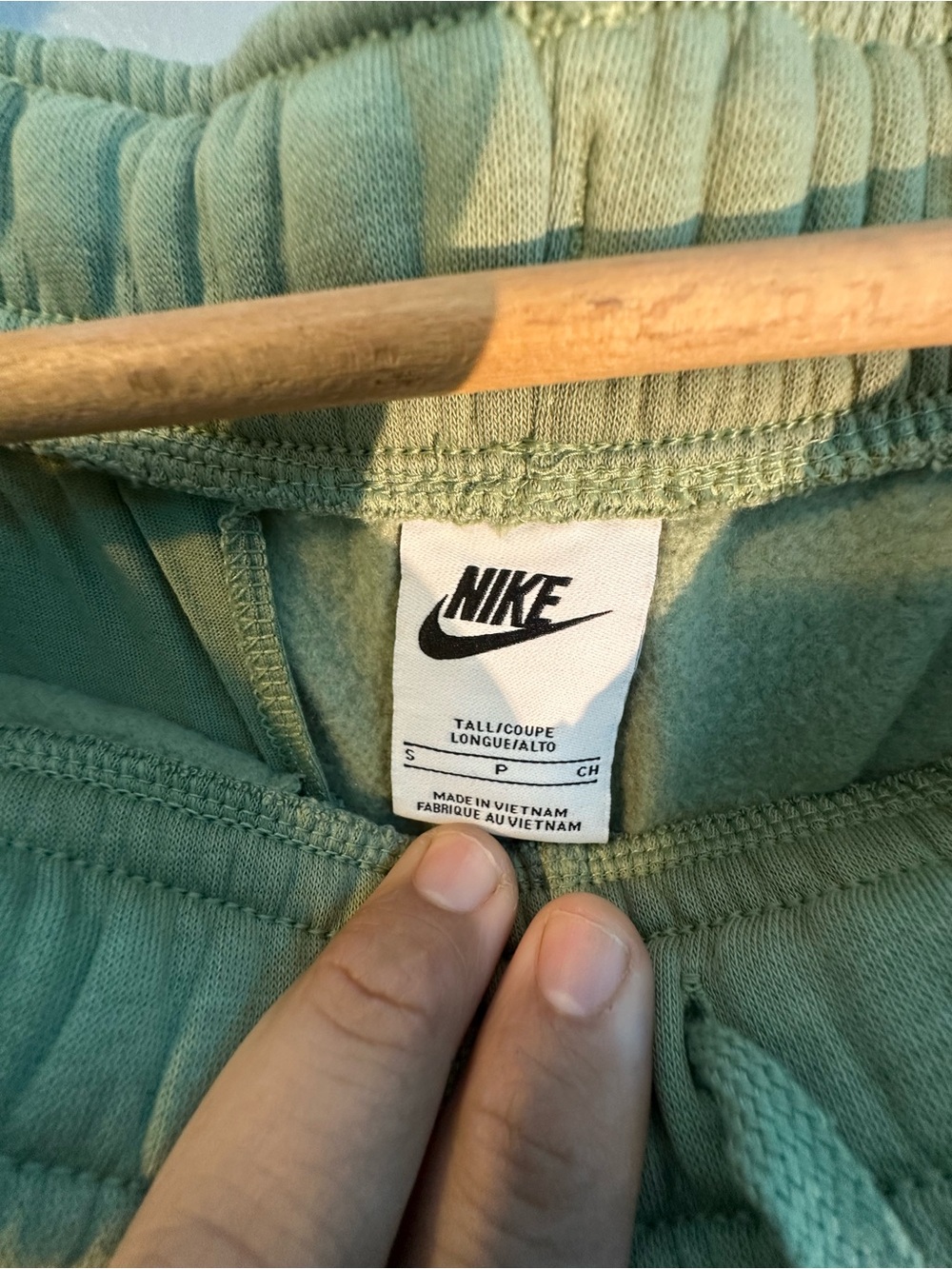Nike menswear Sage Green Fleece Joggers - Picture 4 of 4